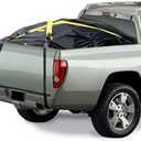 The X-Cover by TRPx - Trailer and Truck Bed Cover Large - Integrated Heavy Duty Black Tarp and Tie Down System. Fits: Standard Bed, Long Bed Trucks and Utility Trailers up to 8' Long.