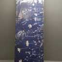 Navy Blue Botanical Wall Art Boho Flower Wall Decor Minimalist Wildflower Canvas Prints Vintage Farmhouse White Floral Painting Abstract Nature Plant Artwork for Bathroom Bedroom Decorations 14x48"