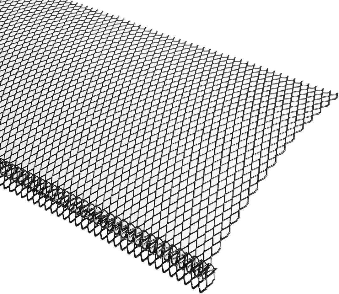 Lock-in Gutter Guard - 6 x 210 ft Durable Coated Steel Leaf Gutter Guards Micro Mesh Gutter Screens Gutter Protection Covers Fit K Style Gutter, Black, Pack of 70