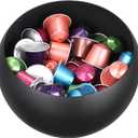 ELLDOO Coffee Pod Holder, Black Metal Coffee Pod Storage for K Cup Nespresso Vertuo Keurig, Creamer Organizer Candy Bowl Fruit Jar for Countertop Kitchen Breakroom (Without Base)