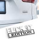 Car Fuck IT Edition Emblem, 3D Zinc Alloy Badge Sticker Decal, Car Side Rear Front Hood Trunk Door Fender Bumper Metal Sticker, Vehicle Exterior Replacement Accessories for Cars SUV