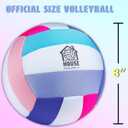 in The House Soft Indoor Volleyball for Boys & Girls (Ages 3+) Realistic Feel - Training Ball for Indoor Play - Bring Vball Practice Home - Great Gift for Any Volleyball Player