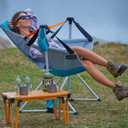 KingCamp Hammock Camping Chair, Swinging Portable Camp Chairs for Adults, 400lbs Heavy Duty Oversized Folding Rocking Chair with Adjustable Recline, Aluminum Alloy Frame for Outdoor Patio Beach Sport