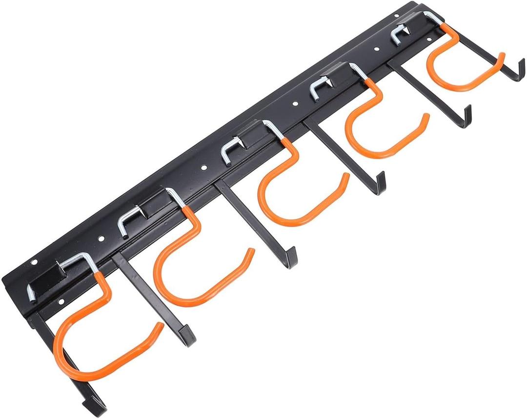 DOITOOL Garage Tool Hanger Set Wall Organizer Sturdy Plastic Backboard for Storage of Shovels Rakes Brooms Random Color, Pack of 4