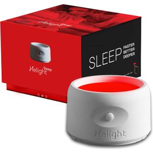 Helight Red Light Therapy Sleep Device – 630nm Pure Red Light Lamp Sleep Aid to Support Deep Relaxation – Rest Lamp Backed by Science for Adults & Kids Bedrooms - White