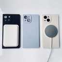 Designed for iPhone 15 Case Silicone Compatible with Magsafe, Camera Lens Protector, Military Grade Shockproof Protective, Rectangle Magnetic Phone Case for iPhone 15 Black