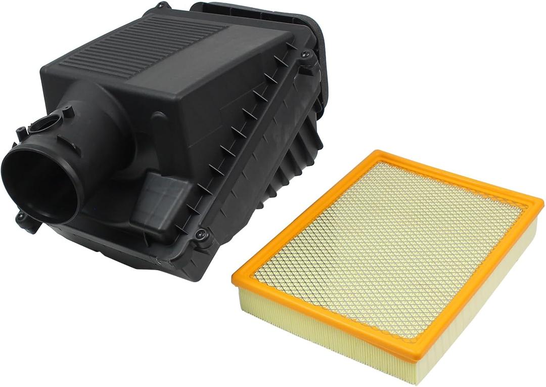 Engine Air Filter Cleaner Box Housing w/Filter for GMC Yukon Sierra for Chevrolet Tahoe Suburban Avalanche Silverado for Cadillac Escalade 2007-2014