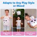 GWUNNIES Plush Bouncy Ball for Kids  9-inch Inflatable Sensory Toddler Toy with Animal Cover & Air Pump  Indoor & Outdoor Play for Ages 3+, Ideal Gift for Boys & Girls, Princess Twinkle Hugpal