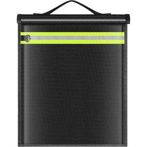 Lulrsay Large Faraday Bags EMP Proof, Portable Faraday Cage for Laptops Tablets, Faraday Bags with Handle&Reflective Strip, EMP bags for Electronics, Fireproof Waterproof RFID Signal Blocker Faraday Pouch, Size: 1 Pack XL(Up to Laptop)