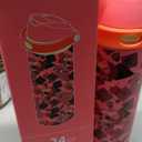 POWCAN 24 oz Insulated Skull Water Bottle: 2-in-1 Lid with Push-Button Spout & Quick-Flip Straw, Leakproof, Car Cupholder Friendly, Stainless Steel for Gym, Travel, Camping (Candy Vandal)