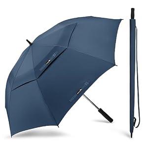 ZOMAKE Golf Umbrella, Large Oversized Windproof Heavy Duty Umbrellas for Rain, Extra Large 80 Inch XXXL Sports Umbrella for Soccer Baseball Games, 2 Person Family Outdoor Use(Royal Blue)