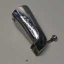 EZ-FLO 5-3/8 Inch Slide-On Zinc Bath Tub Diverter Spout with Hex Wrench and Set Screw, 1/2-inch Copper Pipe, Chrome, 15089