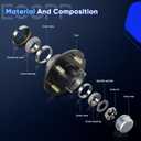 ECCPP Wheel Bearing Assembly Front fit Buick Skyhawk Skylark Somerset Cadillac Cimarron Chevy Beretta Cavalier Corsica Oldsmobile Achieva Calais Firenza 5 lugs 513017 Wheel hubs 2 pcs