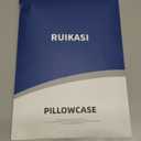 RUIKASI Satin Pillowcase for Hair and Skin - White Pillowcase Queen Set of 2, Silky Pillow Cases Queen Size 2 Pack with Envelope Closure, 20x30 inches