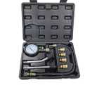8 PCS Compression Tester Kit Professional Petrol Gas Engine Cylinder Pressure Gauge 0-300 PSI Automotive Tool for Motorcycle Car Truck (Black)