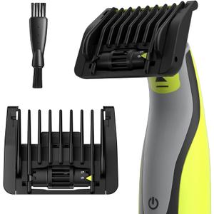 6-in-1 Adjustable Guards for Hybrid Electric Trimmer QP2520 QP2530 QP2630 QP2620 QP2510 QP2521 QP2522 QP2531 QP6510, Guide Comb O Blade 6 Length Settings Optional From 1-6mm with Cleaning Brush