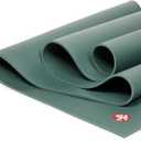 Manduka PROlite Yoga Mat - Teacher Recommended, Non-Slip Textured 4.7mm Ultra-Dense, Hot Yoga Workout, Studio at Home Pilates (71" x 24", Black Sage Green)
