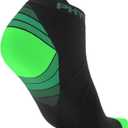 Physix Gear Short Compression Socks for Men & Women - Best Low Compression Socks Women & Men Ankle Socks with Arch Support Large-X-Large