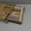 LONGKING 30-Pack 1212in Vinyl Flooring Tiles - Effortless Peel and Stick Floor Tiles for Kitchen, Dining Room, Bedrooms, 30 Sq. Ft (Brown Segment)