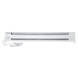 Cadet Portable Electric Baseboard Heater 1500W 120V Plug In, Thermostat