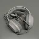 CM7002 Gaming Headset for PS5, PS4, PC, Mac, Switch, Xbox Series, Surround Sound RGB Gaming Headphones with Noise Canceling Microphone, 50MM Dynamic Drivers, 3.5MM Audio Jack, Light White