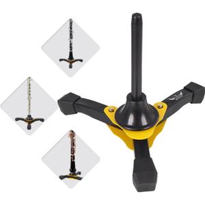 ROFFEE Portable Foldable Tripod Stand for Clarinet and Flute,Sturdy Stand Suitable as the Perfect Accessory for Musicians on the Go