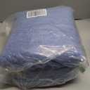 WCBSTT 3 Pieces Luxury Bathroom Rug Set with UShaped Toilet Rug, NonSlip Rubber Bottom, Thick Microfiber Fluffy Plush, Water Absorption, Quick Dry, Ultra Soft, Bath Mats for Bathroom, Tub(Sky Blue)