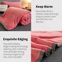 Fleece Bed Blankets Twin Size - Soft Lightweight Plush Fuzzy Cozy Luxury Blanket Microfiber Throw for Couch Bed,All-Season Breathable,60x80 Inches (Watermelon Red)