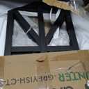 GreenForest Modern Living Room Coffee Table with 2 Tier Storage, Small Square Wood and Metal Farmhouse Center Table with Seamless One-Piece Tabletop, 27.55 Inch, Grey Wash