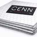 CENN Insulated Sandwich Wrapping Paper Pre-Cut Aluminum Foil Sheets [150 Pack] 10.75"x14" Non-Stick Paper-Backed Tin Foil for Sandwich Wraps, Burritos, BBQ - Grease-Resistant Foil Wrapping Sheets