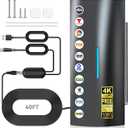 2026 TV Antenna Indoor, 3600+ Miles Range Digital Antenna for Smart and Old TVs, HD Antennas for Local Channels with Amplifier Signal Booster-Supports 8k 4k 1080p