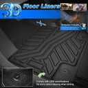 Cartist Floor Mats for 2017-2024 2025 2026 Ford F-250/F-350/F450 Super Duty Crew Cab w/Under Seat Storage, All Weather Floor Liners for F-250 Accessories, Heavy Duty Car Mats, Car Accessories