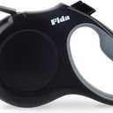 Fida Retractable Dog Leash X-Small Breed, 10 ft Durable Pet Walking Leash for Extra Small Dogs/Cats/Small Animals up to 18 lbs, 360 Tangle Free, Black (X-Small, Black)