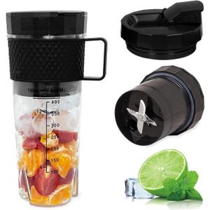 Portable Blender, Yidata Personal 16 Oz Rechargable Smooth with Ultra-sharp Blades Handheld Blender for Travel, Office & Sports (Black