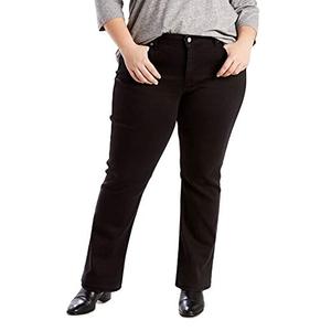 Levi's Women's Classic Straight Jeans (Standard and Plus), Soft Black (Waterless), 22 Long