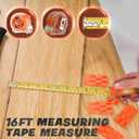 Saker Laminate Flooring Tools, 65-Piece Wood Flooring Installation Kit with 60 Flooring Spacers,Tapping Block with Handle, Pull Bar, 10Contour Gauge, Rubber Mallet, Tape Measure
