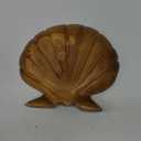 Seashell Teak Sculpture Home Dcor Seashell Teak Sculpture for Shelf Good Gifts for Decoration,7.9"X8.7"X1.6"