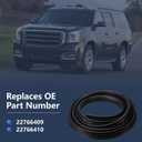 1Pc Door Weather Stripping Seal Fits 2007-2014 Chevy Avalanche Suburban 1500 2500 Tahoe, for GMC Yukon and Yukon XL 1500 2500, for Cadillac Escalade and Escalade ESV EXT Replaces 22766409 22766410