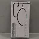 AURELLE Half Moon Lash Light - Adjustable LED Floor Lash Lamp with 4X Magnifier & Phone Holder for Eyelash Extensions,Nail Art,Tattoo,Skincare,Salon SPA-Dimmable Brightness,Rotating Head, Orange