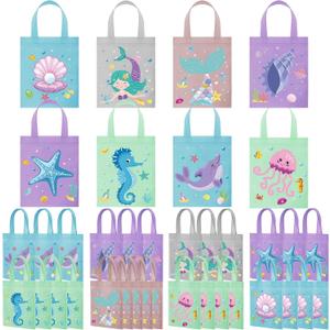 Ferraycle 36 Pcs Mermaid Under the Sea Goodie Bags Marine Sea Animals Party Favors Treat Bags for Baby Shower Birthday Party Decor