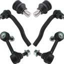 TRQ Front Steering & Suspension Kit Ball Joint Sway Bar Stabilizer Link Tie Rod Compatible with 2007-2015 Mazda CX-9