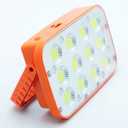 Multifunctional Portable Lamp ,LED Solar Portable Flood Light, Intergrated Solar Charging, Rechargeable LED Light for Emergency Work Light(Orange)