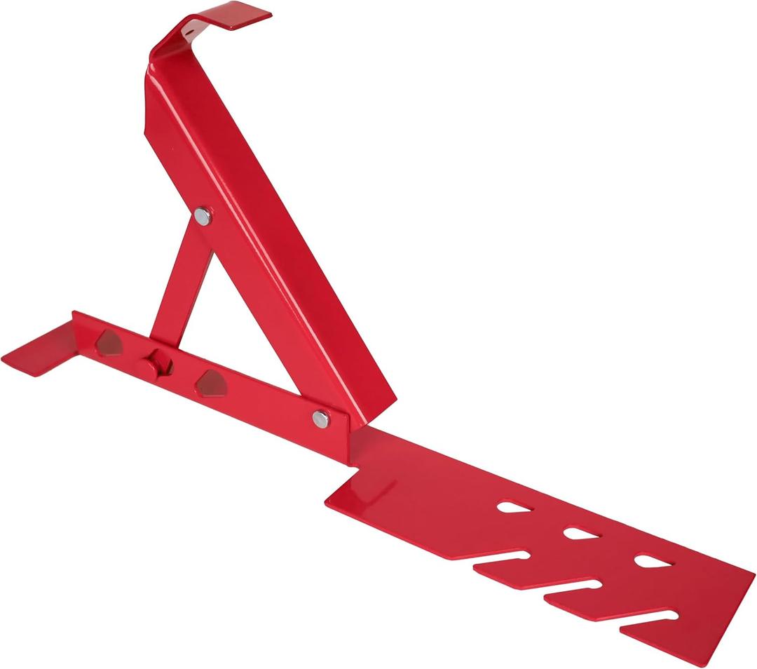 Guardian 2500 Adjustable Roofing Bracket | for 30 45 or 60 Degree Roof Pitches | 10 Inch Adjustable Platform | Powder Coated Red | OSHA Compliant
