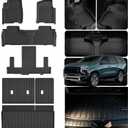 Floor Mats for 2021-2025 2026 Chevrolet Chevy Tahoe 7 Seats (2 Row Seat)/GMC Yukon (Not for XL) & Cargo Mat & Backrest Mat,TPE All Weather Protection Car Full Set mats Accessories