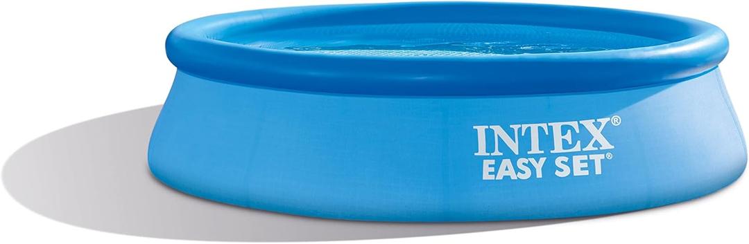 INTEX 28120EH Easy Set Inflatable Swimming Pool: 10ft x 30in – Puncture-Resistant Material – Quick Inflation – 1018 Gallon Capacity – 23in Water Depth