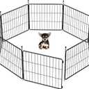 FXW MiniPaws Dog Playpen for Yard & RV Camping, Expandable 20-inch 8 Panels for Puppies and Small Dogs, Portable for Indoor and Outdoor Use