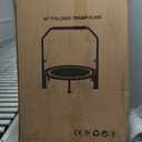 40" Foldable Mini Trampoline Load 330lbs, Portable Exercise Rebounder with Durable Bungee Band, Fitness Trampoline for Adults and Kids