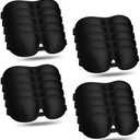 Bonuci 20 Pack Sleep Mask Blackout 3D Eye Mask for Ultralight Sleeping Night Blindfold Eye Covers with Adjustable Strap for Men Women Travel Gift Back and Side Sleeper (Black Bulk)