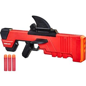 Nerf Roblox MM2: Shark Seeker Dart Blaster, Shark-Fin Priming, 3 Mega Darts, Code to Unlock in-Game Virtual Item