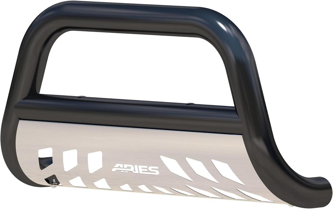 ARIES B35-8000 3-Inch Black Steel Bull Bar, No-Drill, Select Freightliner, Mercedes-Benz Sprinter 2500, 3500